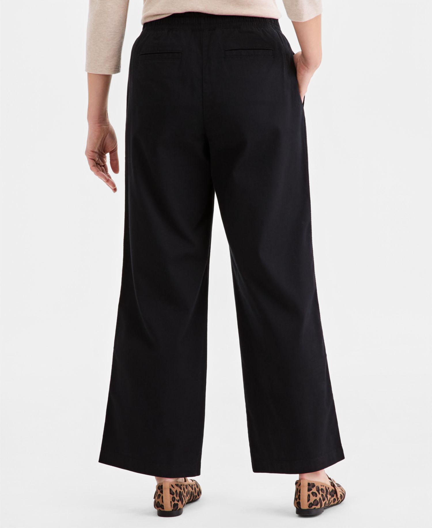 Women's Wide-Leg Pull-On Pants