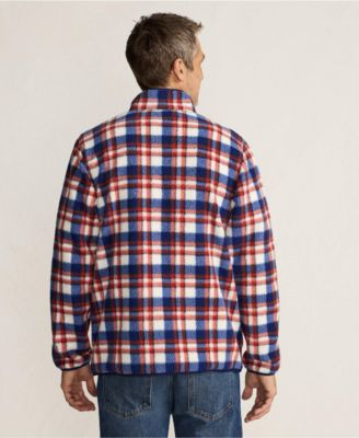 Big & Tall Print Full Zip High Pile Fleece Jacket