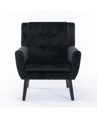 Velvet Accent Chair with Legs
