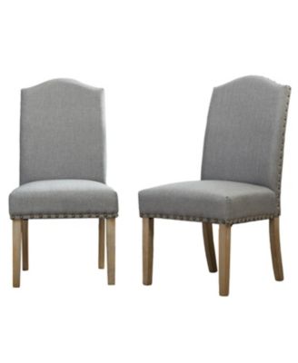 Set 2 Nailhead Parson Chair