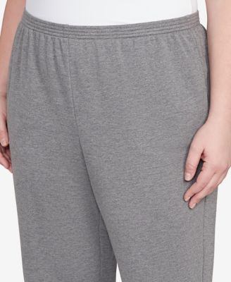 Plus Size Classic French Terry Short Length Pants