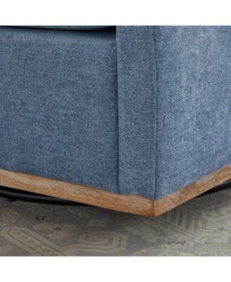 30.7" Swivel Accent Chair - Blue