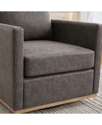 30.7" Swivel Accent Chair - PU
