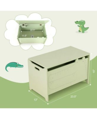 Kids Toy Box with Safety Hinge for Secure Storage and Easy Access to Toys