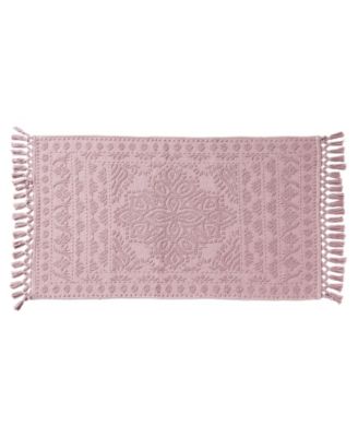 Nellore Fringe Cotton Bath Rug, 26" x 49"