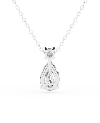 Lab Grown Diamond Pendant Necklace (1-1/10 ct. t.w.) in 14k White Gold