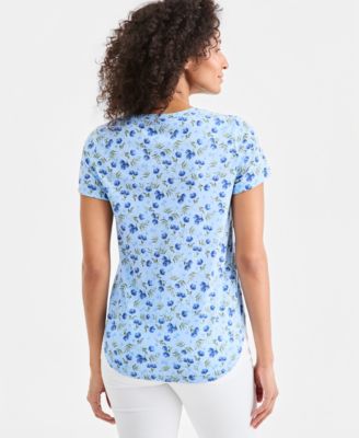 Women's Printed Short-Sleeve Crewneck T-Shirt