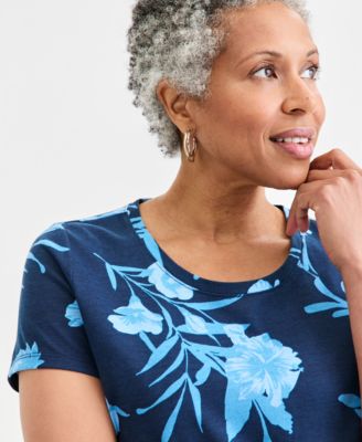 Women's Printed Short-Sleeve Crewneck T-Shirt