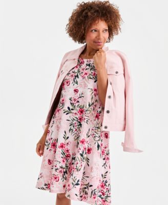 Women's Printed Short-Sleeve T-Shirt Dress