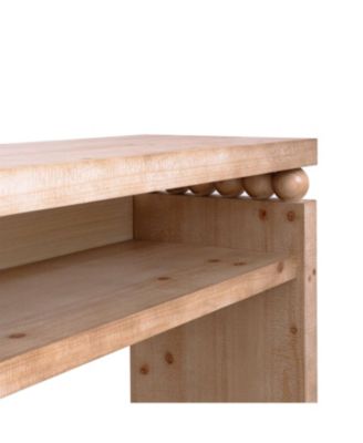 Rustic Console Table with Shelf