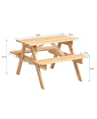 Children's dining tables and chairs