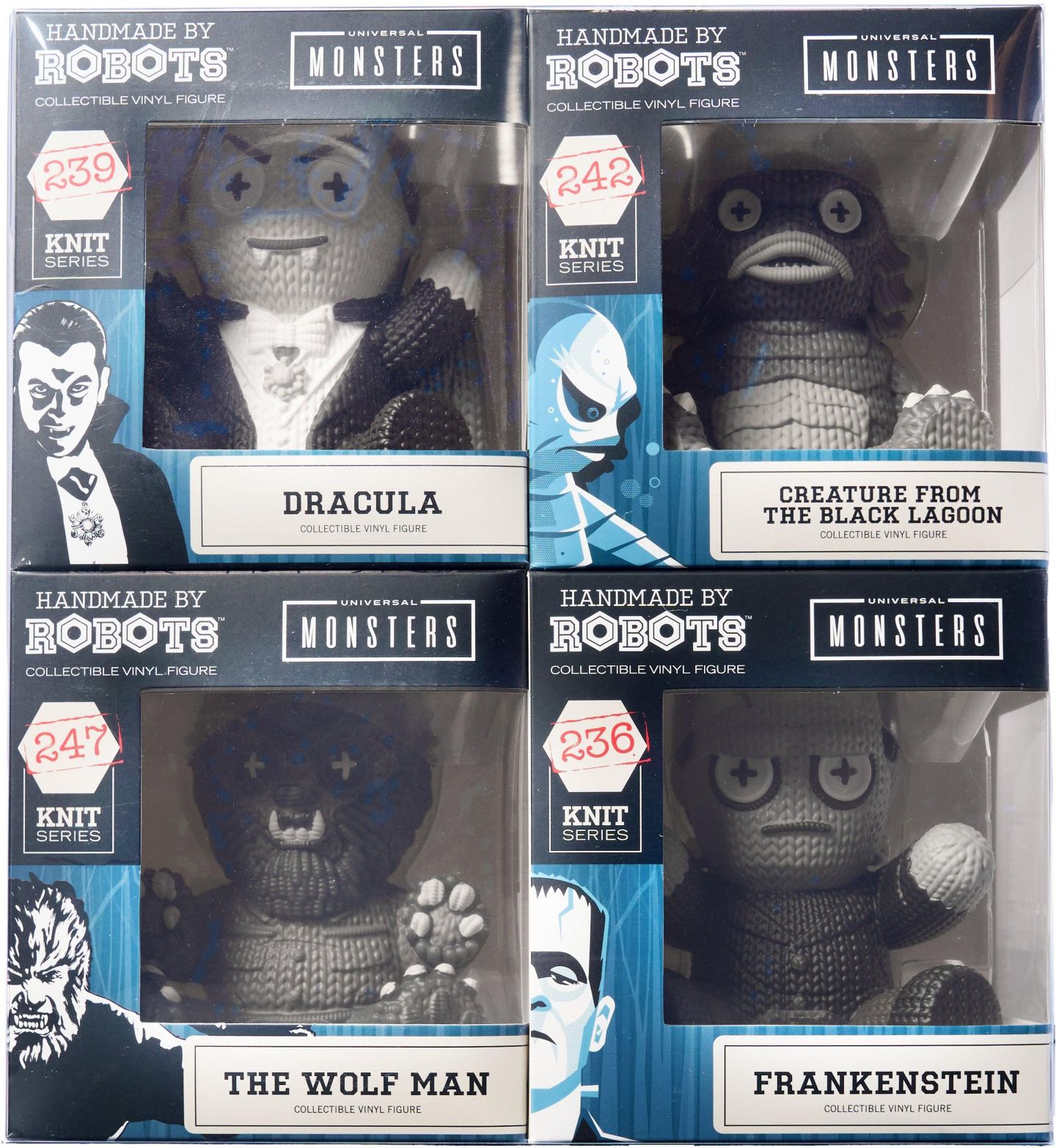 Детские фигурки Handmade By Robots Universal Monsters 4-Pack — фото 1