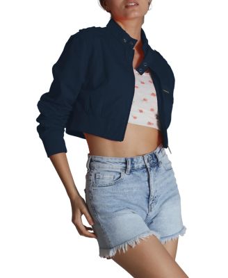 Women's Mini Cropped Racer Jacket
