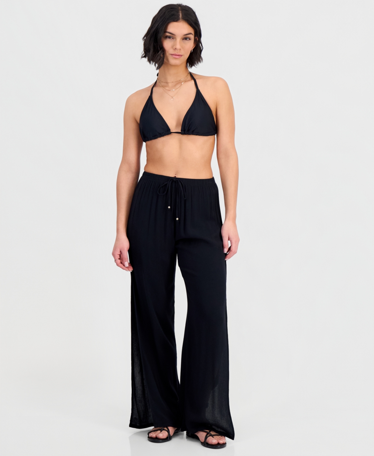 Miken Juniors' Side-Slit Cover-Up Pants, Exclusively at Macy's