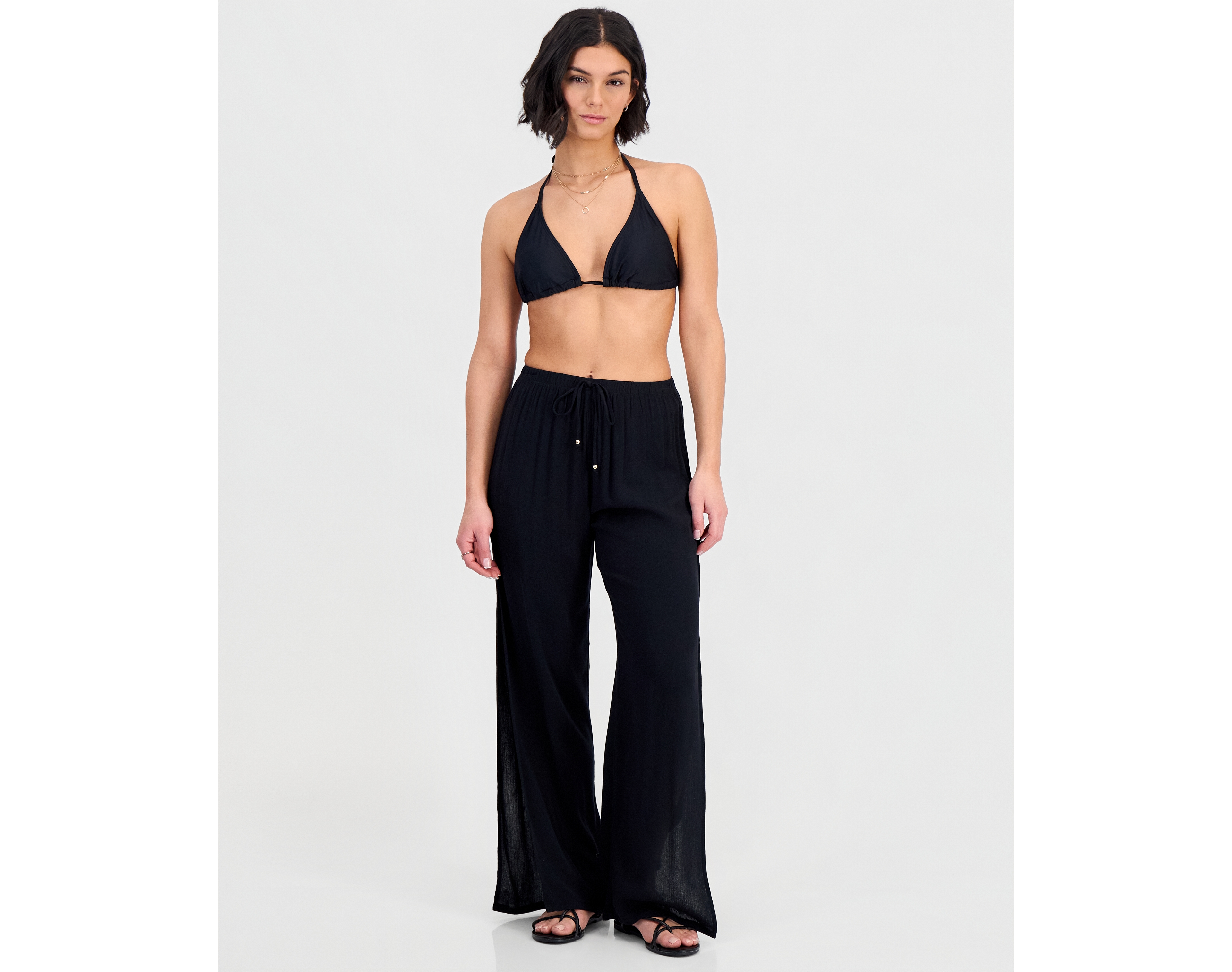 Miken Juniors' Side-Slit Cover-Up Pants, Exclusively at Macy's