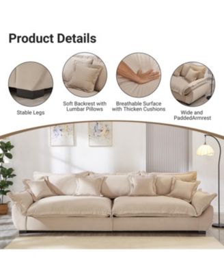 Streamdale Modular Sectional Sofa with Storage, Light Khaki
