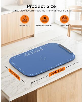 Warming Mat for Food, Electric Food Warming Mat, Fast Full-Surface Heating, 3 Temp Settings, Portable Rollable Food Warmer for Gatherings