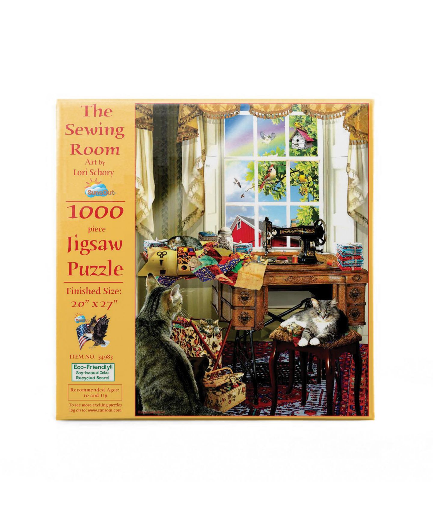 Детский пазл SunsOut The Sewing Room 1000 Piece Jigsaw Puzzle, Ages 15+ — фото 3