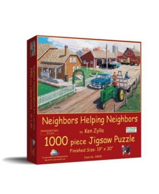 Neighbors Helping Neighbors 1000 piece Jigsaw Puzzle for Adults