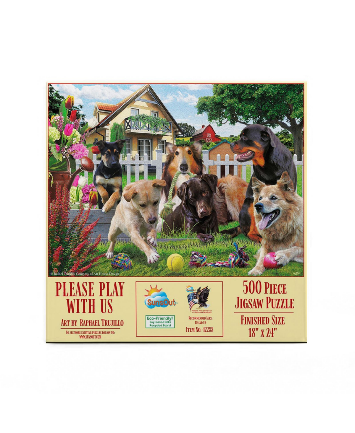 SunsOut Please Play with Us 500 piece Jigsaw Puzzle for Adults