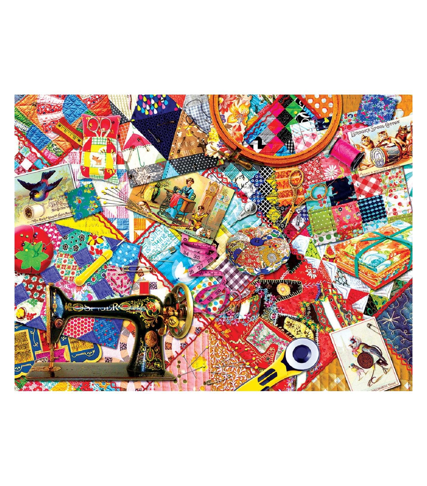Детский пазл SunsOut Quilting 1000 Piece Jigsaw Puzzle, Ages 15+ — фото 3