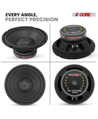 8 Inch Woofer 200W Car Subwoofer 4Ohm Replacement Deep Sub w Poly Cone - WF 8 120 PP 4OHM