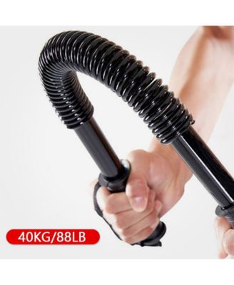 88lb Spring Barbell, Portable Home Gym for a Safe & Effective Chest, Arms and Shoulders Workout