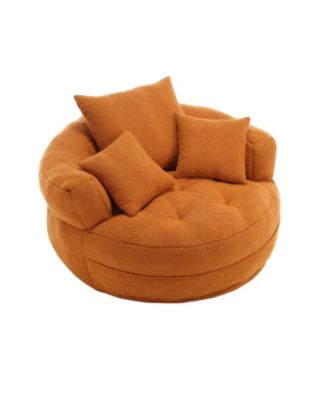 Chenille Sleeper Sofa Chair - Modern Fluffy Lounge Seat