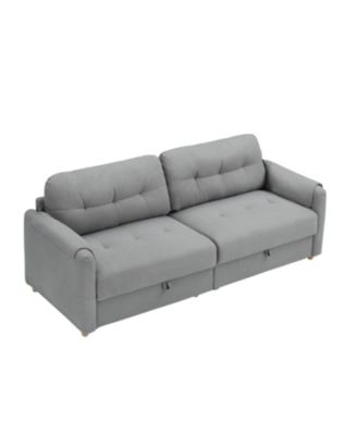 Streamdale Teddy Cotton Linen Sofa - Light Grey