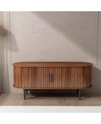 Streamdale 47" Modern TV Stand with Sliding Door & Storage