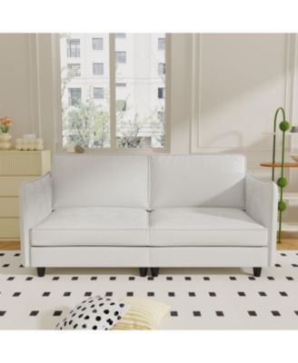 74" Loveseat Sofa - Mid Century Modern Couch for Small Spaces