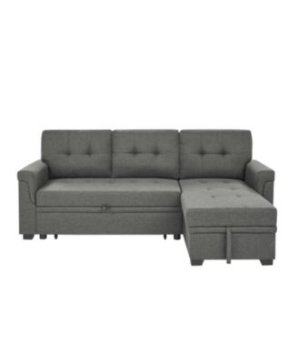86" Upholstered Pull-Out Sofa Bed