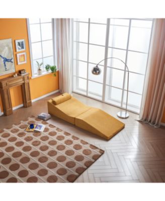 Foldable Sponge Sofa Bed- Portable Lounger for Living Room & Bedroom