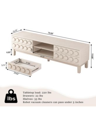 Streamdale Mid-Century Modern Media Console