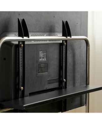 Antique Black Movable TV Stand