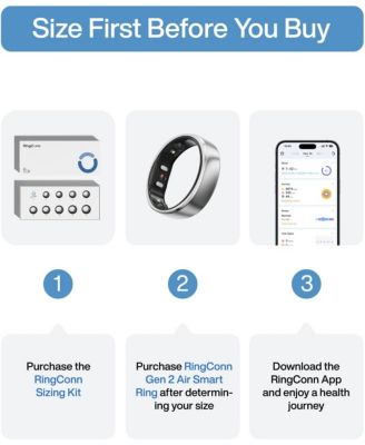 Gen 2 Air Size 9 Galaxy Silver 4866 Fitness Trackers