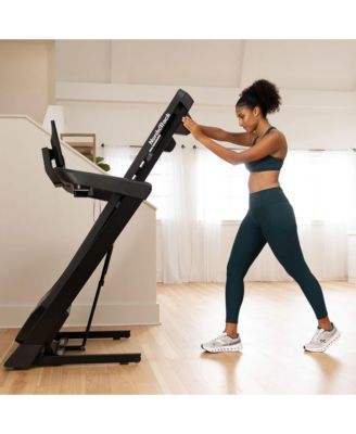 T Series 16 is a premium smart treadmill with a 16" tilting HD touchscreen