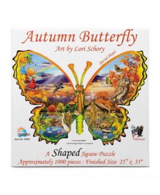 Autumn Butterfly 1000 piece Jigsaw Puzzle for Adults Special Shape