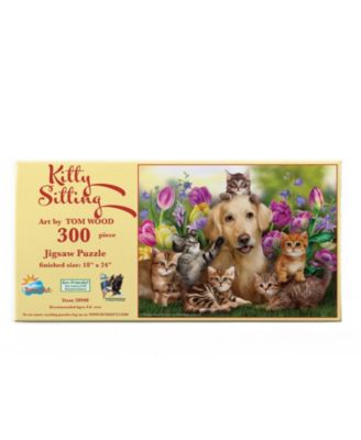 KItty Sitting 300 piece Jigsaw Puzzle for Adults