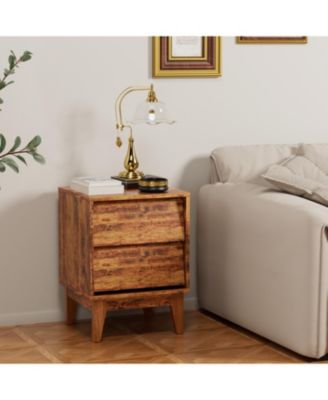  Set of 2 Vintage Mid-Century Nightstands