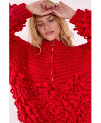 Women's Loopy Quarter Zip Sweater