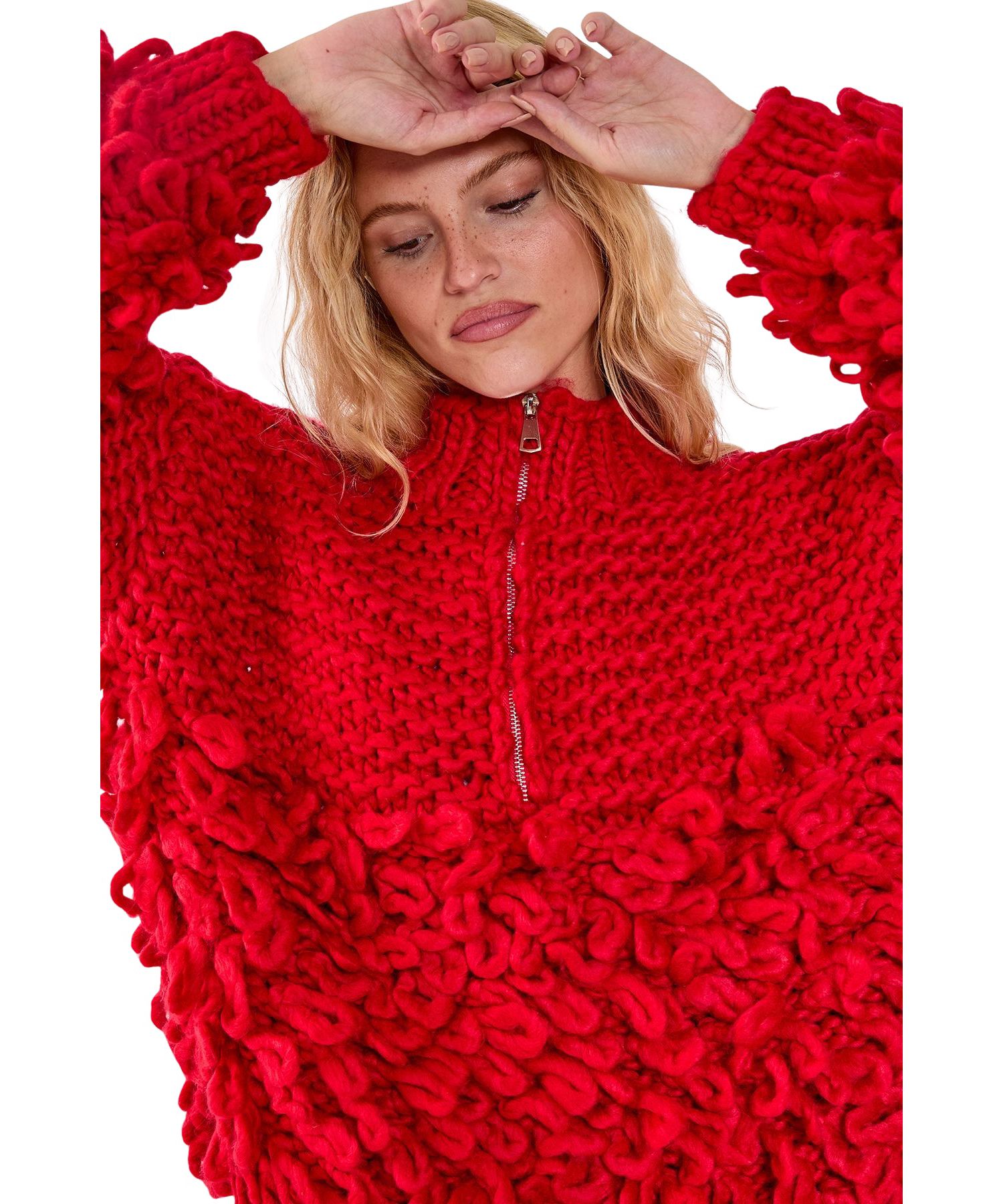 Women's Loopy Quarter Zip Sweater