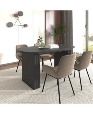 Seats 4-8 Extendable Oval Dining Table