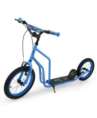 Youth Scooter with Adjustable Handlebar and Inflatable Wheels
