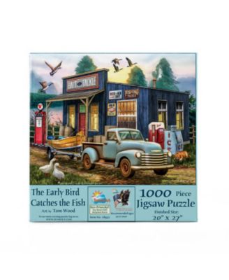 The Early Bird Catchs the Fish 1000 piece Jigsaw Puzzle for Adults