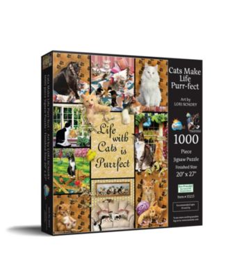 Cats Make Life Purr-fect 1000 piece Jigsaw Puzzle for Adults
