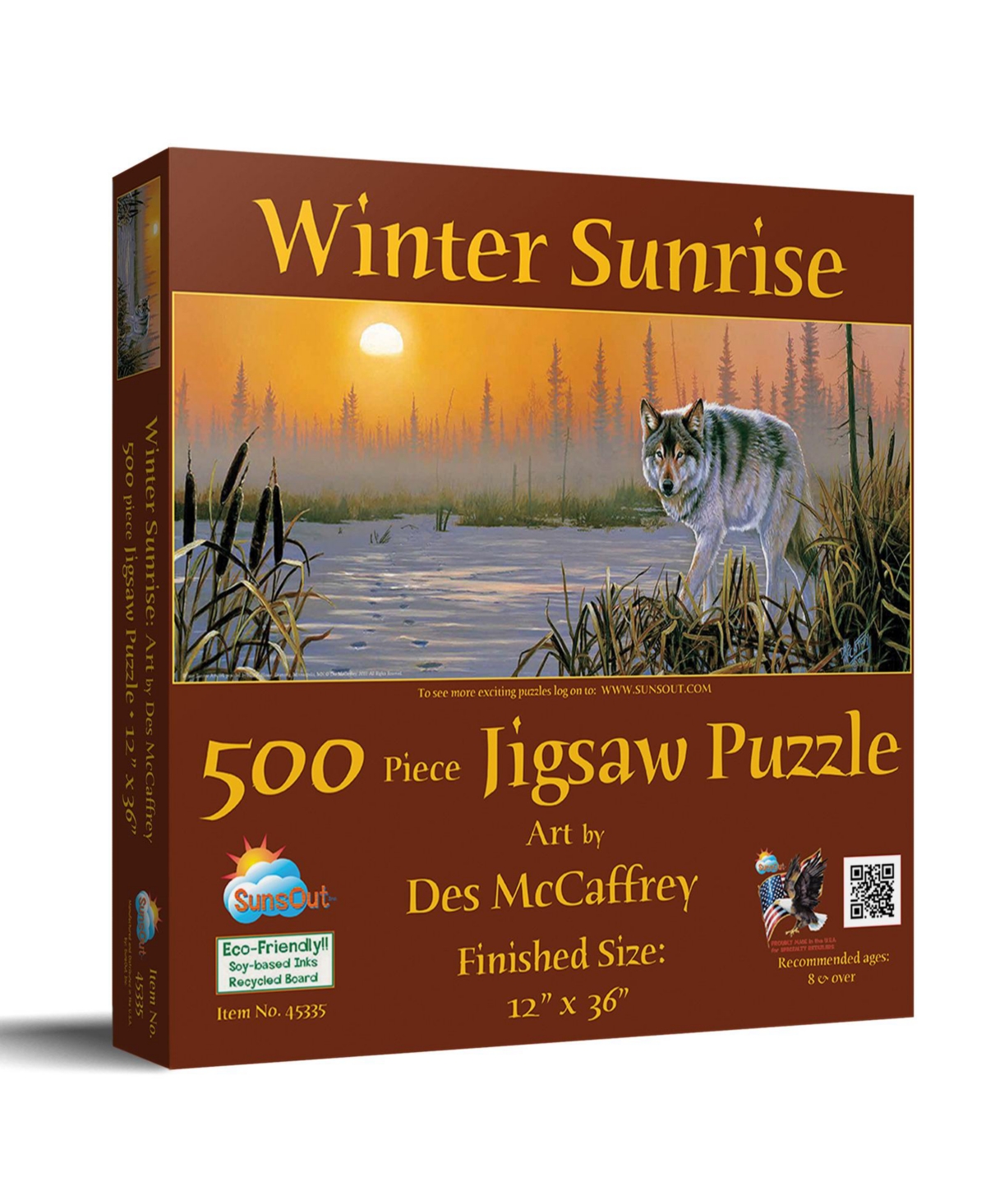 SunsOut Winter Sunrise 500 piece Jigsaw Puzzle for Adults