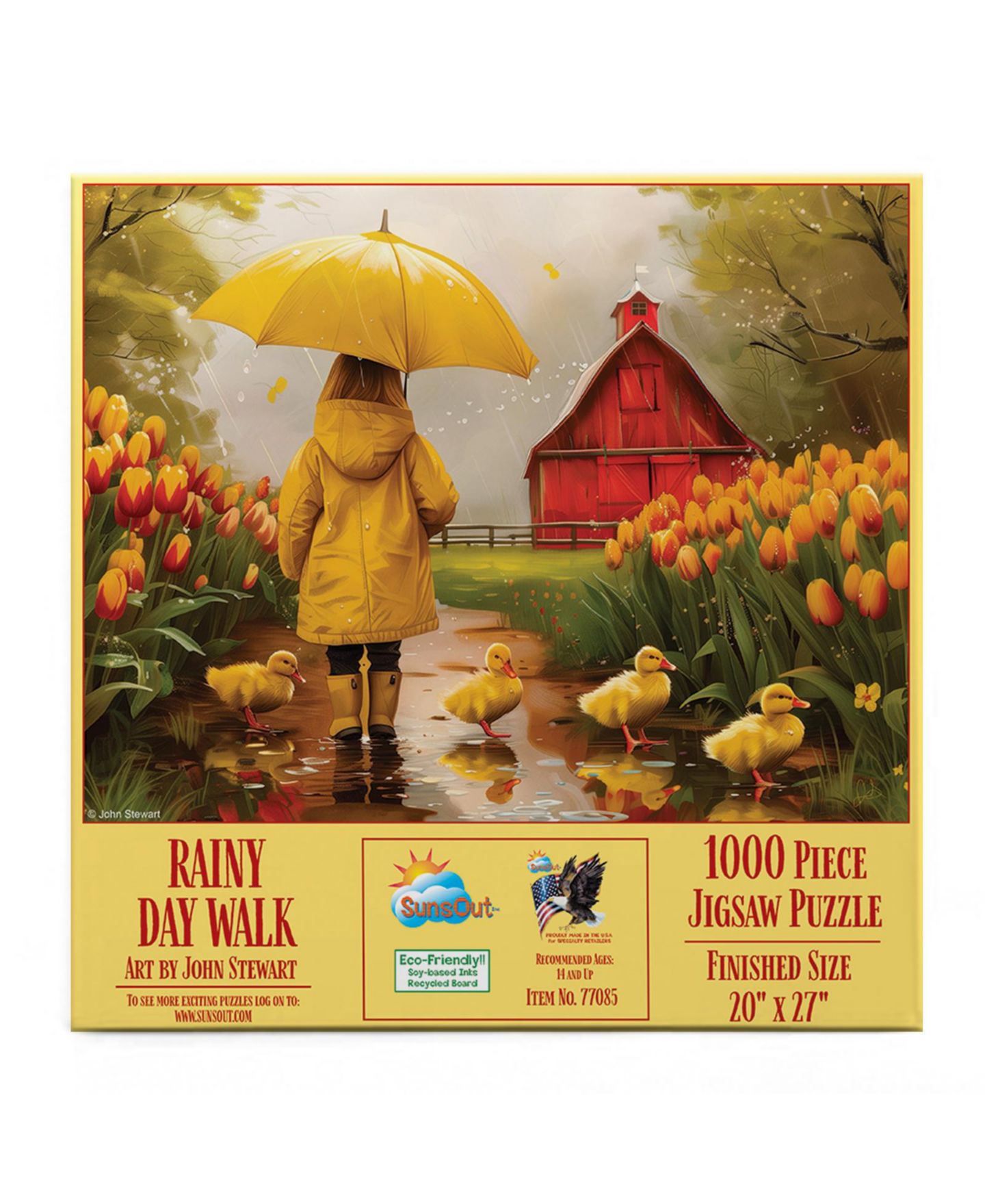 Детский пазл SunsOut Rainy Day Walk 1000-Piece Interlocking Jigsaw Puzzle, от 15 лет — фото 5