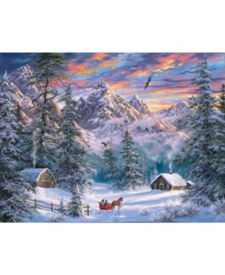 Christmas in the Mountains 500 piece Jigsaw Puzzle for Adults  Christmas