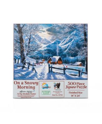 On a Snowy Morning 500 piece Jigsaw Puzzle for Adults